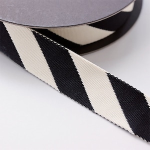 ECHINO Taschen Gurtband Allzweckgurtband schwarz weiß 30 mm