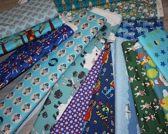 JERSEY Lillestoff fabric set motif 4 x 50 cm