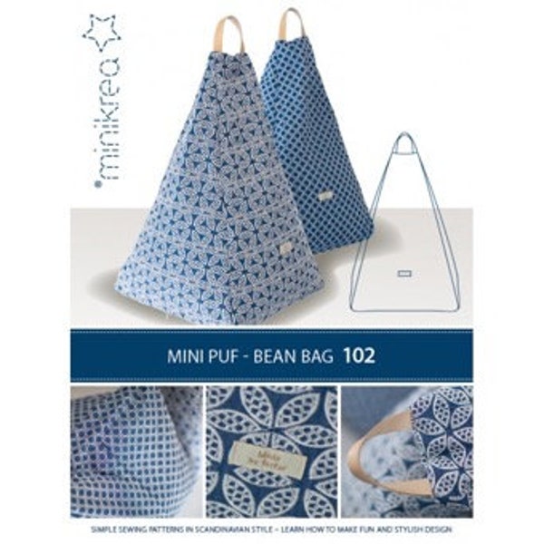 Sewing Pattern Instructions Mini Puff Bean Bag