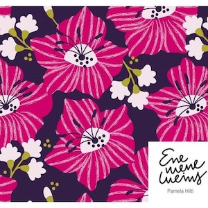 Jersey Modal Astera Flowers Lillestoff viscose jersey