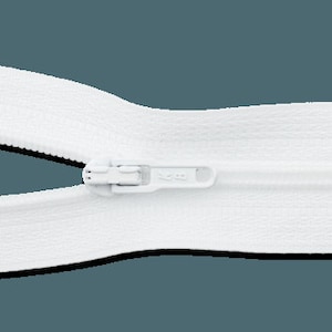 Endless zipper sold by the meter white 3 mm