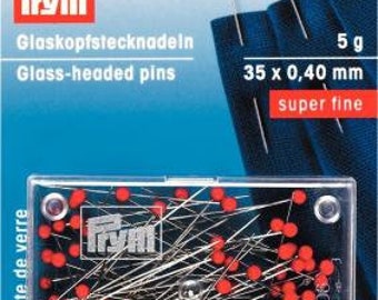 Glazen hoofd naalden SF 0,40 x 35 mm rood fijn