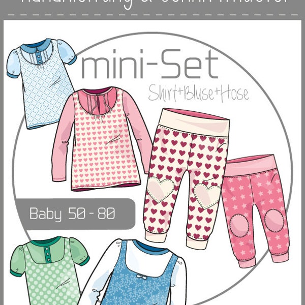 Sewing Pattern/Pattern Baby Set Girl Size 50 - 80