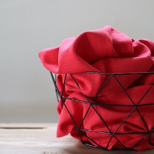Organic jersey FLAME INTERLOCK by Mind the MAKER lipstick