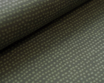 Organic Jersey Dotted Line khaki Fabric Uncle