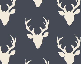 Jersey deer head navy/white large