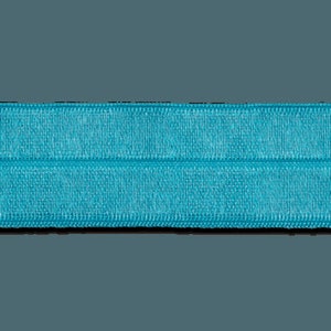 Edging tape bias binding decorative ribbon elastic band 25 mm turquoise
