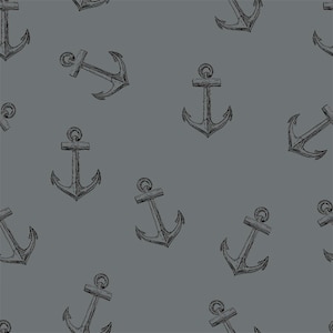 ORGANIC Jersey SINKING ANCHOR Copenhagen steel gray