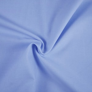 Cotton pre-washed plain baby blue baby blue woven fabric