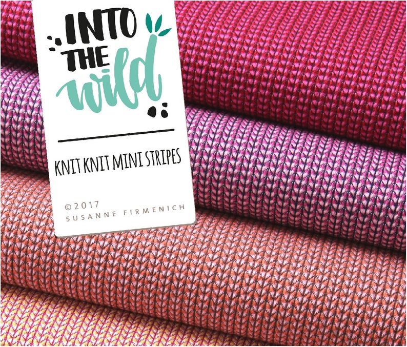 INTO THE WILD Knit Knit Mini stripes rosa ortensi Bild 2