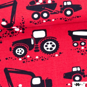 Organic Jersey PaaPii MACHINES organic jersey red red