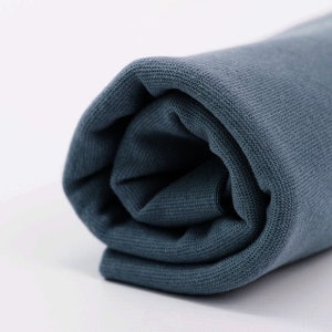 ORGANIC JERSEY Stoffonkel cuffs dark grey