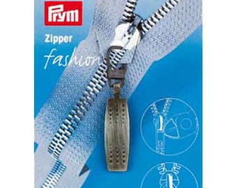 ZIPPER Prym Fashion-Zipper Matrix schwarz gebürstet