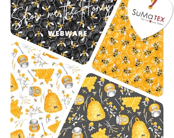 Cotton SHOW me the HONEY blank quilting bees different design