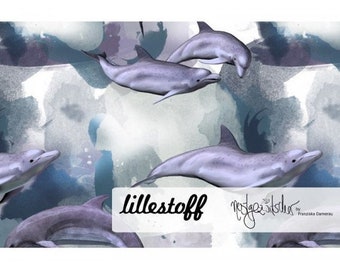 JERSEY Lillestoff Delfin träume Digital print