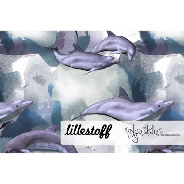 JERSEY Lillestoff Delfin dreams digital print