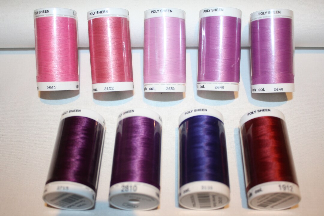 Mettler Poly Sheen Multi Machine Embroidery Thread, Size 40, 800 M ...