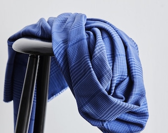 TENCEL™ meetMilk Tow-Tone Plaid Check lapis