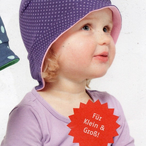 Schnittmuster/pattern Berlin LILLI Bucket Hat Sonnenhut Mütze  39 - 58 cm