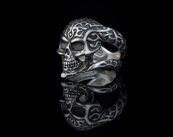 celtic skull ring