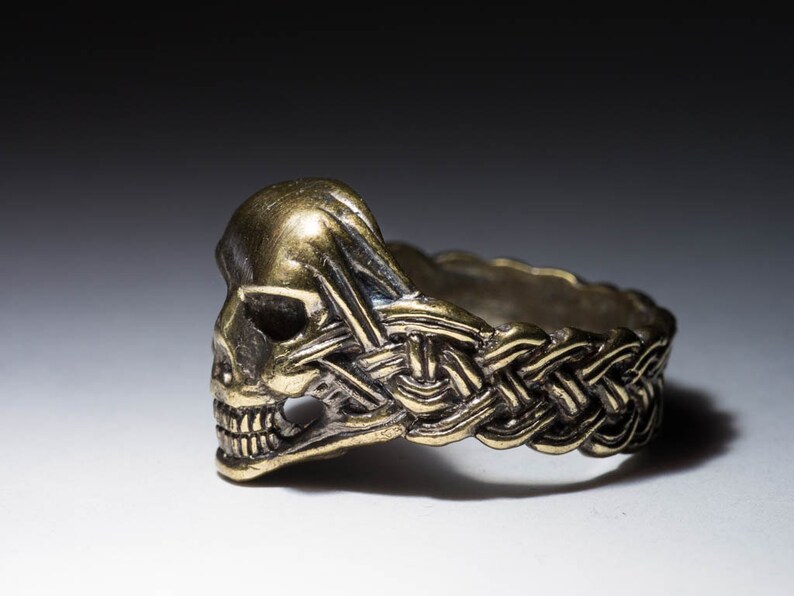 celtic skull ring