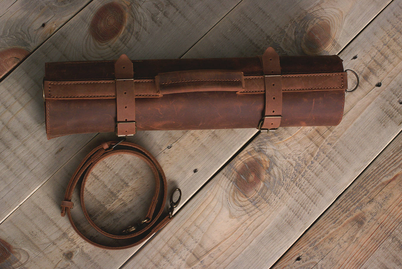 Leather Knife Roll Case / Roll Chef Knife Case / Chef Bag / Etsy
