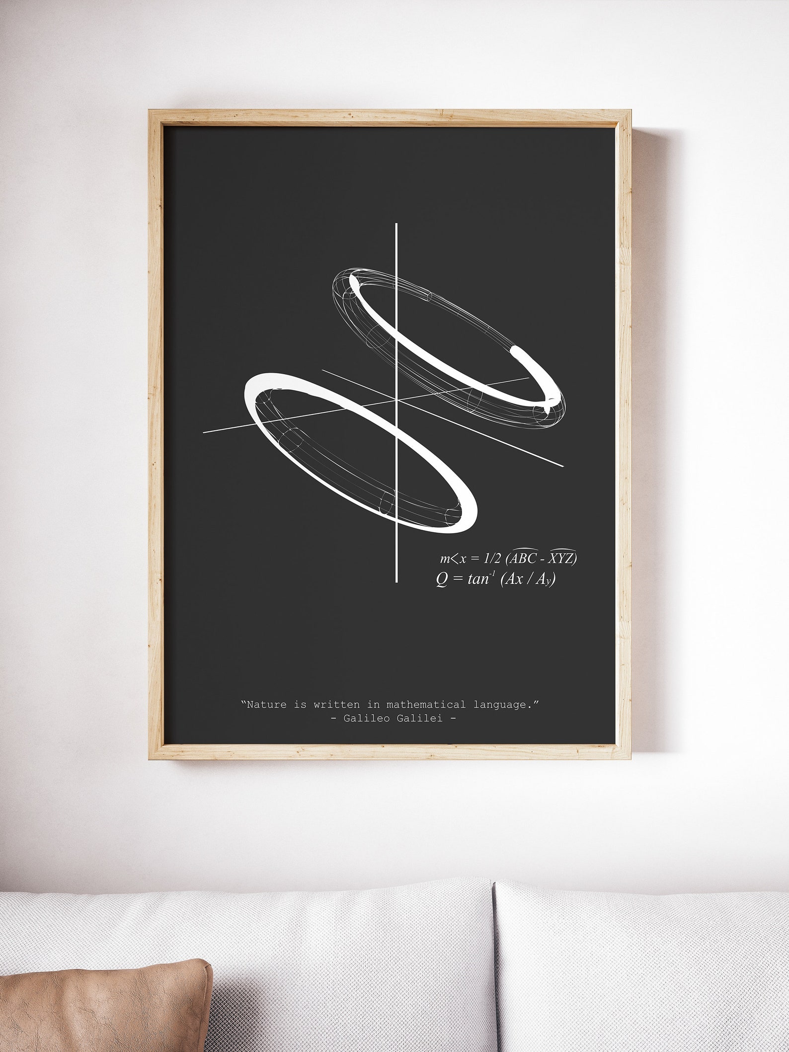Science Art Equation Formula Poster Galileo Galilei Math - Etsy