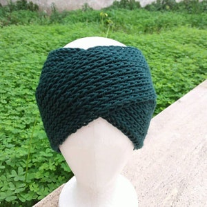 turban headband, twist headband, wool hair band