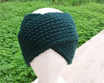 turban headband, twist headband, wool hair band