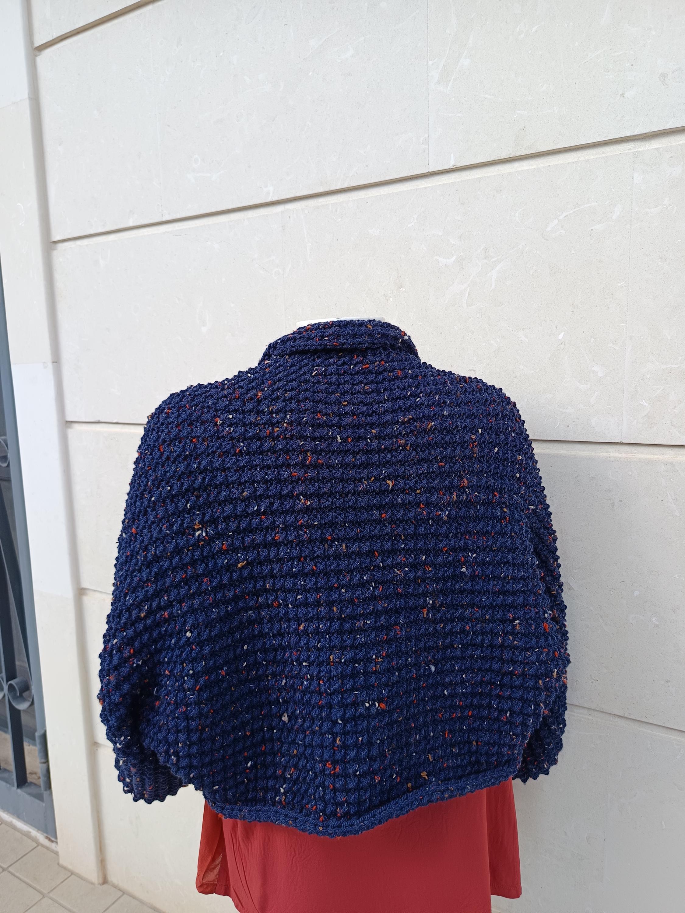 Women Cape in Merino Wool, Handmade Knitted Capelet, Sweater Without ...