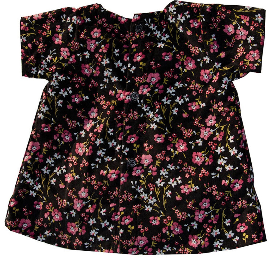 Robe Bébé fille velours Elena Etsy