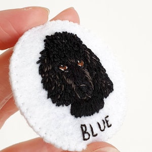 Patch to sew, to personalize from a photo of your pet dog, cat or rabbit, embroidery, handmade image 5
