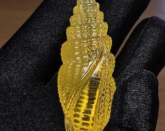 Amber Shellfish, Butterscotch Transparent Amber, Amber Carving, for Amber Collection