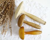 Large Mushroom Sock Darner Wood Hand Turned Darning Form Rustic Treen Darning Sock Mending Primitive Embroidery Sewing Tool Accessory Supply