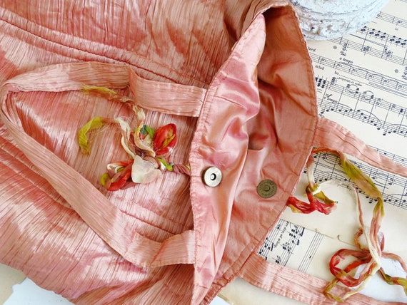 Handmade Pink Fabric Shoulder Tote Bag, Artisan S… - image 10