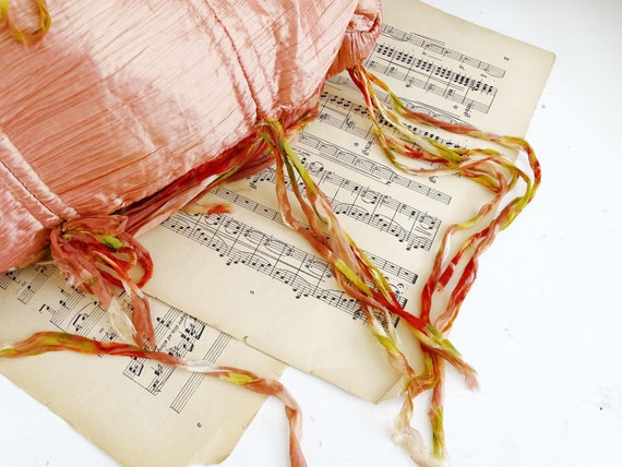 Handmade Pink Fabric Shoulder Tote Bag, Artisan S… - image 5
