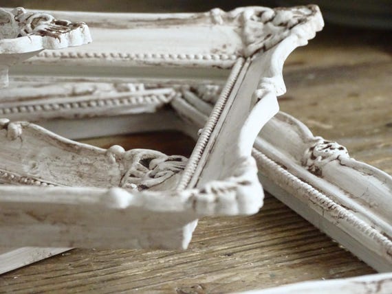 Cornice Dorata Decorata, Stile Shabby Chic, Tradizionale, Montata Su Misura, Formato A1, A2, A3, A4, A5, / Cornice Per Poster / Cornice Antica / - Italia - Foto 13