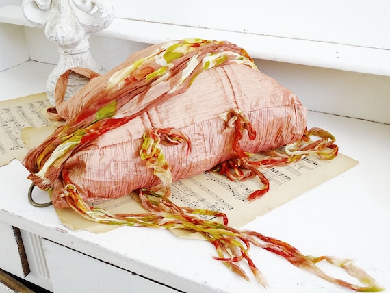 Handmade Pink Fabric Shoulder Tote Bag, Artisan S… - image 6