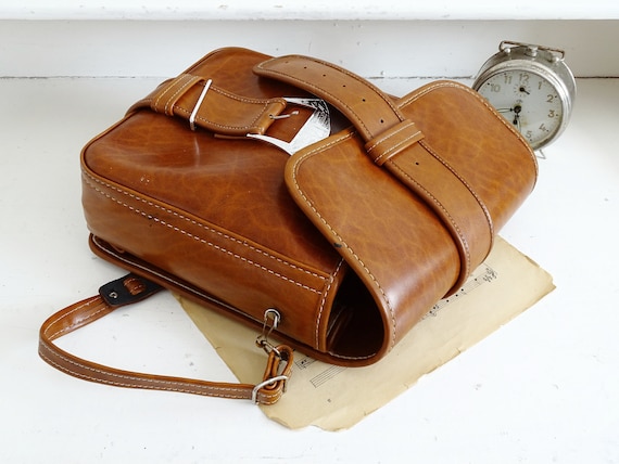 Shoulder Messenger Bag Chestnut Brown Vegan Leather Messenger Coach Flap Bag Retro Handbag Faux Leather Clutch School Shoulder Office Bag Etsy Ireland