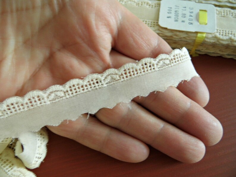 White Pink Lace Trim Trimming Edging 15 mm 1.5 cm Width Please Choose Length