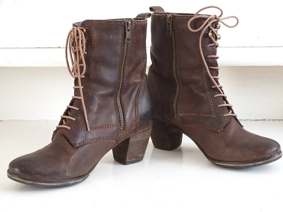 Damen Stiefeletten Braun - Gemütliche Ankle Boots Mit Absatz Für Herbst/Winter