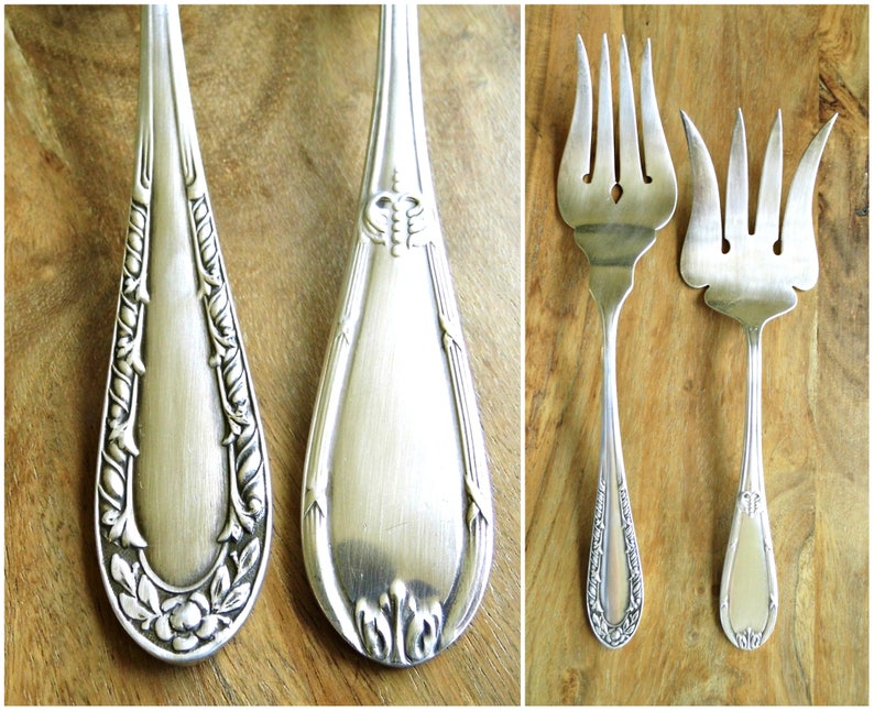Antique Maltese Silver Plated Meat Serving Utensil Fork Ornate Bread Fork Trident 3 Prong Fork Server Old Buffet Serving Flatware Silverware