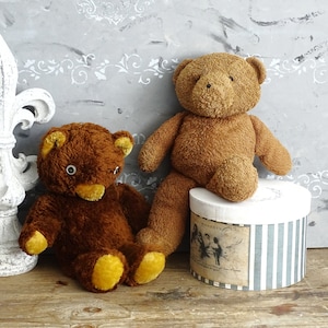 Retro Mohair Teddy Bear: 60s Stuffed Plush Toy