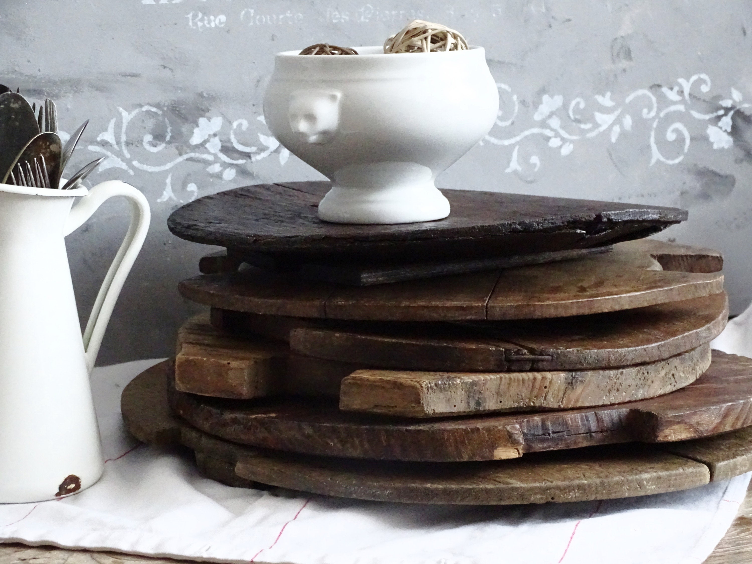 ANCIENNE PLANCHE A découper a pain planche de boucher EUR 49,00