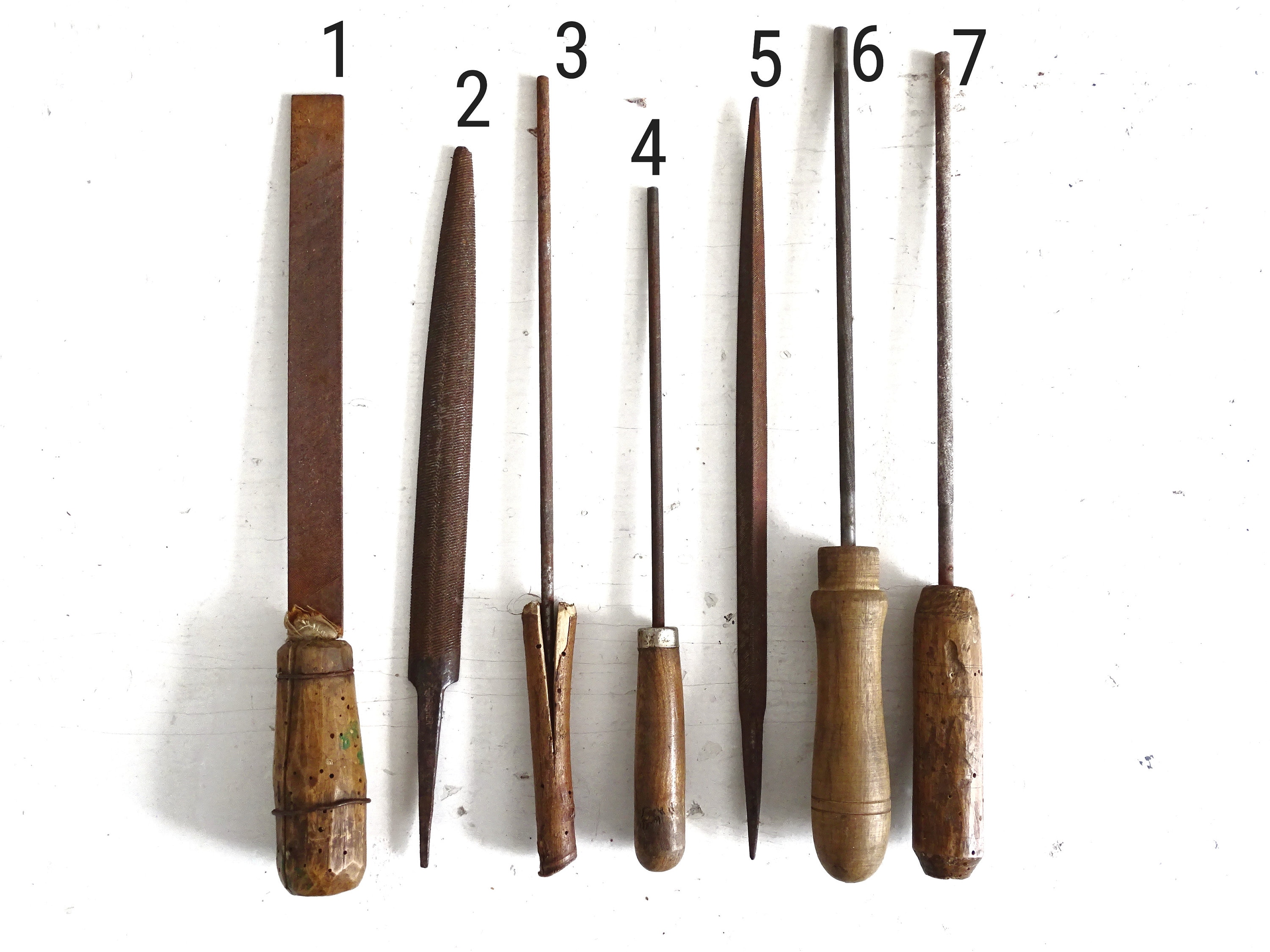 Set di 5 mini raspa per legno assortiti, 180 mm, con manico in gomma, 6  pezzi