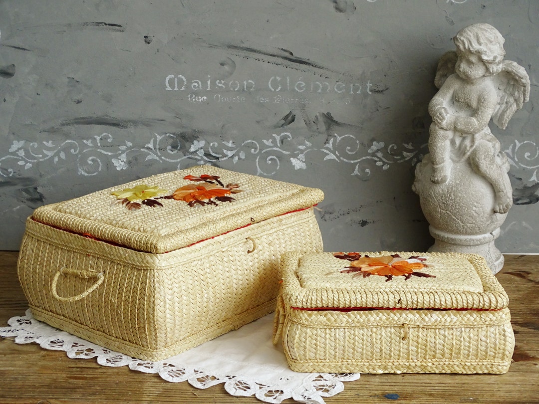 B*【ヴィンテージ】大きなウィロー収納バスケット インテリア 店舗什器