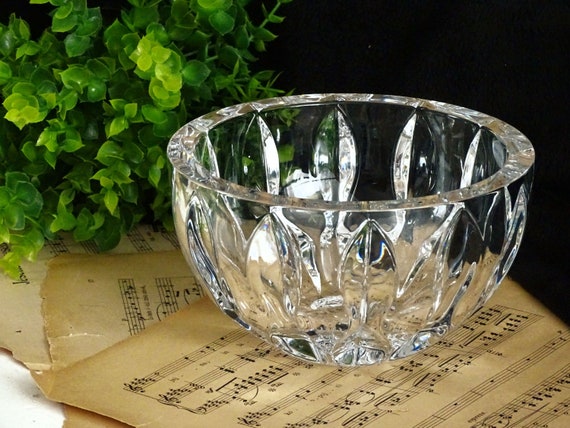 Lead Crystal Glass Bowl Rogaska Yugoslavia Clear Glass | Etsy India