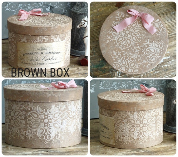 Vintage style hat boxes hotsell