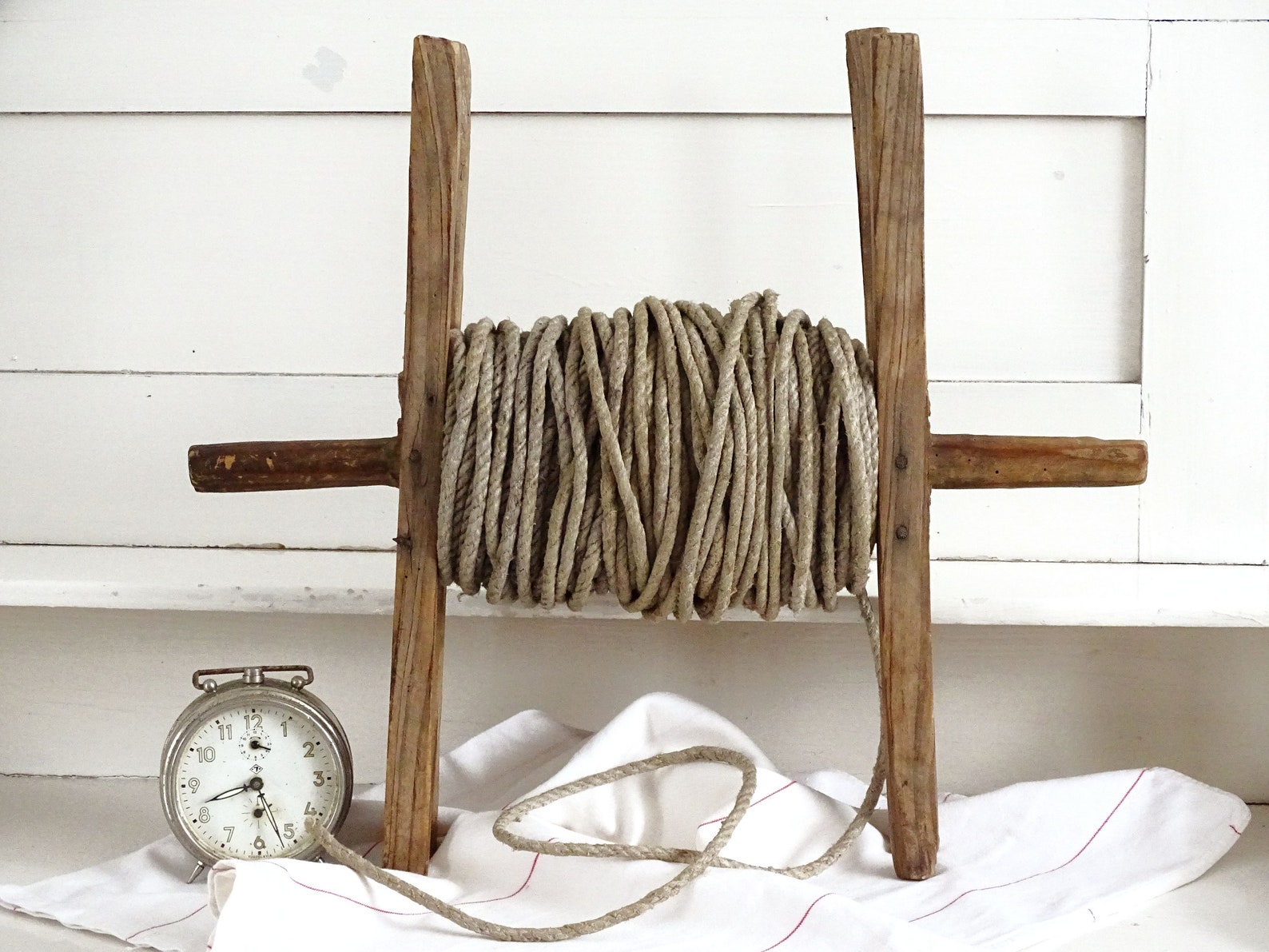 XL Antique Kite String Winder Large Primitive Wood Rope Winder Etsy