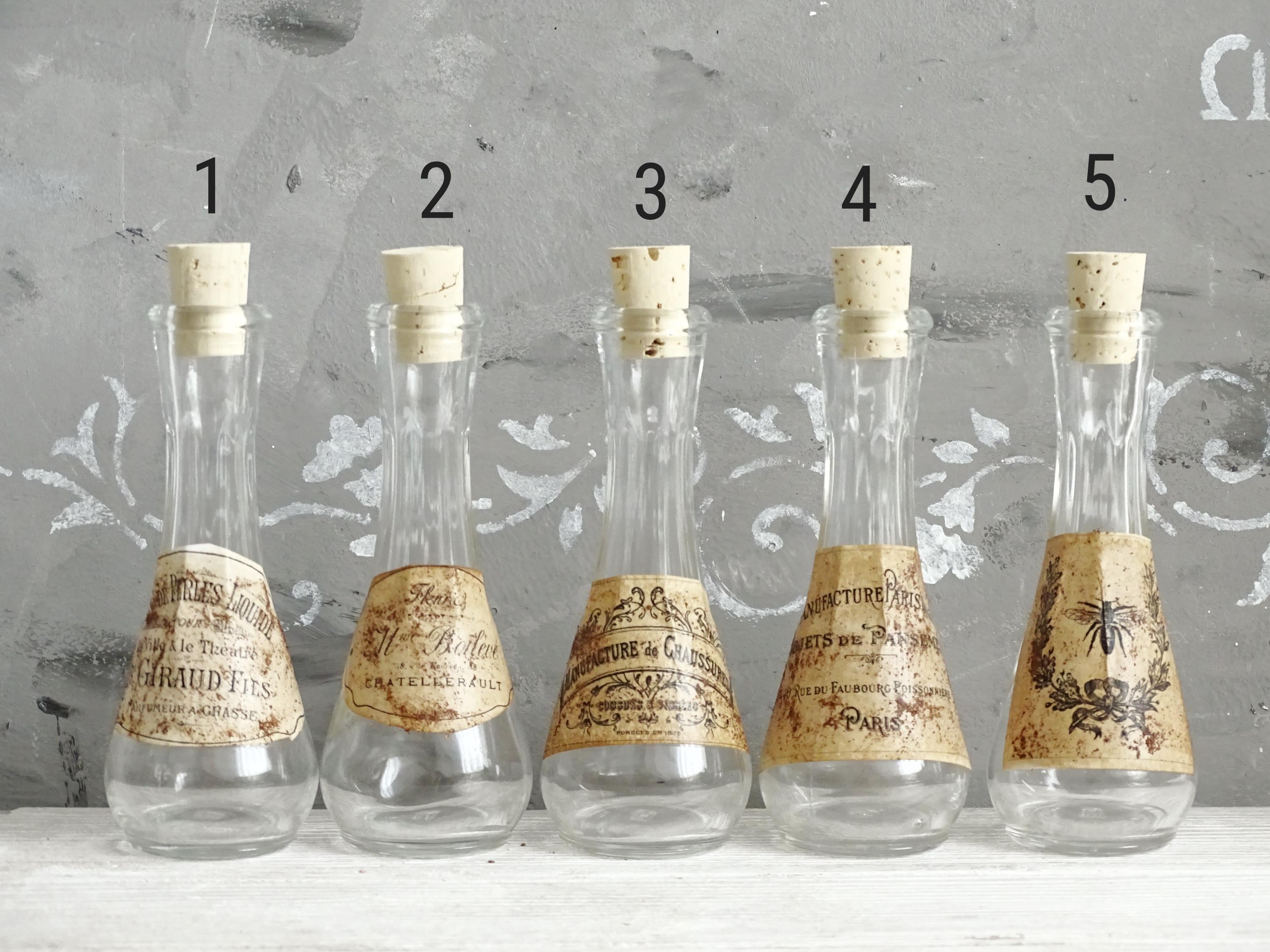 (5セット）美品アンティーク薬瓶ガラス瓶　フランス購入 アンティーク雑貨 古い薬瓶(ガラス瓶)21本セット | ラフジュ工房